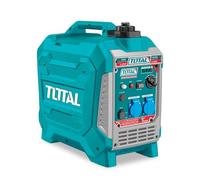 TOTAL - Generador Eléctrico a Gasolina - Insonorizado Inverter 3.3kW - Salidas USB y Toma 250V - Bajo Nivel Sonoro 64dB - Portátil 25kg, Verde, 55l x 55an cm, Plástico