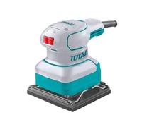 TOTAL - Lijadora de Palma a Cable | Incluye 5 Hojas de Papel de Lija |Perfecta superficies planas y amplias | Velocidad en Vacío 14000 rpm | Base de Lija de 110 x 100