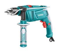 TOTAL - Taladro Percutor de Cable con Potencia de 850 W - Portabrocas Manual con Capacidad de 13 mm - Velocidad Variable - Velocidad sin Carga 2700 rpm