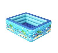 TOTIKI Piscinas Piscina Inflable De 3 Anillos, Infantil, Centro Natación, Piscinas para Adultos, Patio Trasero, Jardín, Familia, Rectangular Jardín(180 * 139 * 55cm)