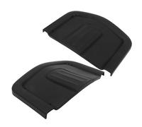 Totority 2 Piezas Respaldo de Plástico Negro para Silla de Reunión 47x33 Cm