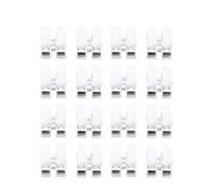 Totority Conectores de Bloque de Terminales Tipo Empuje Material Pp y Acero Manganeso 50 Piezas Terminales de Resorte de 2 Posiciones Fácil Instalación para Cables Eléctricos