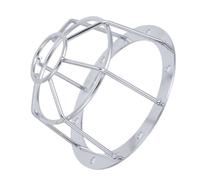 Totority Cubierta Protectora de Alarma de Techo Cubiertas de Detector de Aluminio Plata Diámetro Interior 75mm a Prueba de Explosión para Detector de Humo en Espacios Industriales