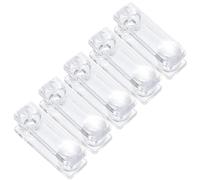 Totority Manija de Plástico Transparente para Cortinas, 5 Piezas, Fácil de Usar E Instalar, Accesorios Elegantes para Persianas Enrollables en Ventanas