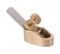 Totority Mini Cepilladora Manual para Carpintería de Violín de Latón, Cepillo de Mano para Alisar Madera Hoja de 8 Mm, Herramienta Compacta para Reparación y Ajuste de Puentes, Uso