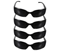 Totority Montura Negra para Protección Visual y Antifatiga, Gafas Pinhole Cómodas para Adultos en Celebración Verano