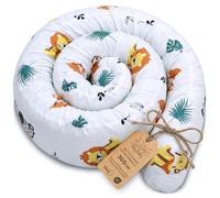 Totsy Baby Almohada para Dormir de Lado algodón 300 cm Algodón - cojin Cervical Enrollable Lavable Cojines Grandes Almohada para el Cuerpo Oeko-Tex Safari
