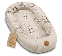 Totsy Baby Nido bebé recién Nacido 90x50 cm - Reductor Cuna Cuco de colecho Minky Winter cálido Capullo Ideal para moisés, góndola y Viaje Jirafas
