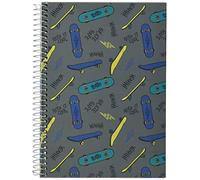 TOTTO AC92IND025-1820Z-9G8 Cuaderno A5 Tapa Forrada Gris Skatt