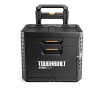 Toughbuilt Caja de herramientas con ruedas Stacktech de 2 cajones