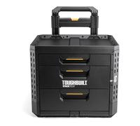 Toughbuilt Caja de herramientas Stacktech con 3 cajones y ruedas