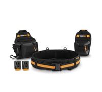 Toughbuilt Cinturón portaherramientas artesano, sistema ClipTech, set de 3 piezas