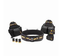 Toughbuilt Cinturón portaherramientas constructor pro con sistema ClipTech, juego de 4 piezas