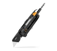 Toughbuilt Cúter Electricista Plegable 5 en 1 Multiusos con Cortador de Cables, Destornillador, Palanca y Portapuntas para Cinturón