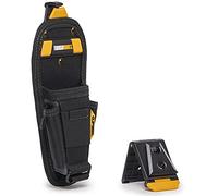 ToughBuilt Funda de nailon, 3 bolsillos y bucles, clip de cinta métrica, destornillador, soporte para lápices, accesorios ajustables para herramientas, organizador multiherramienta