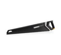 Toughbuilt Serrucho 600 mm con Regla y Escuadra Integrada, Hoja de Acero Alto Carbono para Cortes en 45° y 90°, Mango Ergonómico Triple Inyección