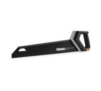 Toughbuilt Serrucho para PVC y Plástico 450 mm, Acero Alto Carbono 10 TPI, con Mango Ergonómico y Regla Integrada