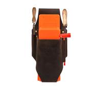 TOURBON - Funda de piel auténtica con 5 bolsillos para cinturón de registro, llave de motosierra, herramienta para cortar árboles