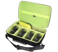 Tourmate Estuche rígido de almacenamiento para batería de 18 V y cargador para herramientas inalámbricas Ryobi de 18 voltios, estuche de viaje para bricolaje (caja a la venta) (negro y verde)