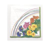 Tovaglioli Compost 33X33cm 3 Veli primula. Confezione da 20 tovaglioli.