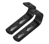 TOVINANNA 2 Piezas Gancho Utilitario para Escalera de Litera, Gancho para Colgar J, Metal Negro, Revestimiento Antirayaduras, Diseño Ahorra Espacio, Fácil Instalación, para Litera y