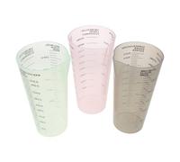 TOVINANNA 3 Piezas Taza Medidora de Detergente para Ropa de Plástico Transparente con Marcas Claras, Compacta y Diseñada para Suavizante y Potenciadores de Lavado en Gimnasios y Residencias