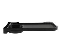 TOVINANNA Bandeja para Guardar Tazas y Soporte para Silla de ABS plástico, diseño portátil Negro, Accesorio Funcional para tumbonas y Uso en jardín