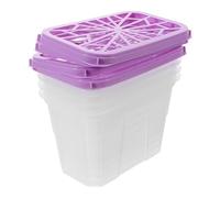TOVINANNA Caja Absorbente de Humedad Vacío Reutilizable 4 Piezas Plástico Transparente Alta Capacidad para Hogar Interior Armarios y Gabinetes