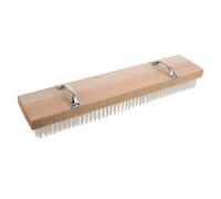 TOVINANNA Cepillo para Limpiar Grietas y Ranuras en Elevadores Diseño Ergonómico, Madera y Acero Inoxidable para Limpieza Profunda en Supermercados y Hoteles