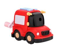 TOVINANNA Sacapuntas Manual Afilado Suave y Portátil Forma de Coche Rojo, Plástico y Metal Adecuado para Lápices Escolares