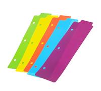 TOVINANNA Separadores para Cuaderno Mini 5 Piezas, Divisores para Archivador de 3 Anillos, Organizador de Páginas para Libreta y Cuadernos