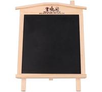 TOVINANNA Tablero de Mensajes Magnético de Madera Negro Soporte Colgante Hogar, Letrero de Pizarra Borrable Diseño Decorativo y Bordes Suaves