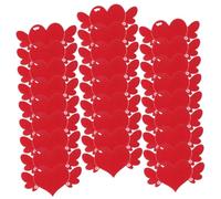 TOVINANNA Tarjetas de San Valentín en Forma de Corazón Rojo 100 Unidades de Papel Grueso para Felicitaciones Decoraciones para Regalos y Mensajes Cariñosos en Bodas y Ocasiones Obsequios