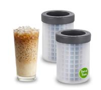 Tovolo Mini molde de hielo para apretar y soltar, juego de 2