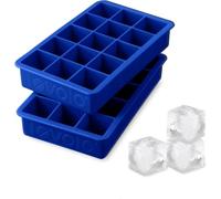 Tovolo Perfect Cube - Bandeja de hielo (2 unidades), color azul