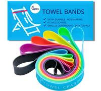 Towel Craber Soporte para Toallas Resistente al Viento, Soporte para Toallas de Playa, Accesorios para Vacaciones en la Playa, Paquete de 6