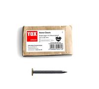 TOX Home Classic 063600102 - Clavos de acero endurecido con cabezal de latón en embalaje de papel reciclable, tamaño 2,0 x 30 mm, clavos de acero para imágenes para casi todos los materiales de