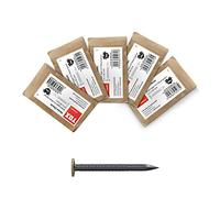 TOX juego de clavos para cuadros Home Classic de acero templado con cabeza de latón ⌀ 2,0 mm, longitud 20, 25, 30, 40 y 50 mm, para los materiales de construcción, 100 unid., 063600105