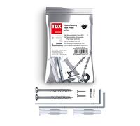 TOX Kipp Stopp antivuelco para muebles, seguro en todas las habitaciones y en casi todos los materiales de construcción para estanterías y similares, montaje rápido, 8 piezas, 01160132