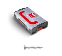 TOX L-BOXX Mini tornillos para madera aglomerada 3 + 3,5 mm surtido TX, ajustables individualmente, apilables y enclavables, incl. tornillos para madera con accionamiento TX, 700 piezas, 094903206