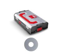 TOX L-BOXX Surtido de miniarandelas DIN 125, adaptables individualmente, apilables y enclavables, incluidas arandelas de diferentes dimensiones, 900 unidades, 094903200
