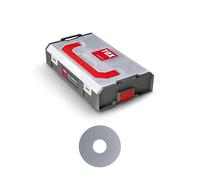 TOX L-BOXX Surtido de miniarandelas DIN 9021, adaptables individualmente, apilables y enclavables, incluidas arandelas de diferentes dimensiones, 400 unidades, 094903201