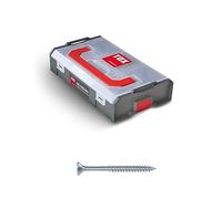 TOX L-BOXX Surtido de minitornillos para madera aglomerada de 4,5 + 5 mm TX, ajustables individualmente, enclavables, incluidos tornillos para madera con accionamiento TX, 260 piezas, 094903208