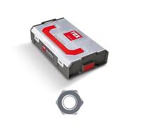 TOX L-BOXX Surtido de minituercas hexagonales DIN 934, ajustables individualmente, apilables y enclavables, incluye tuercas de diferentes dimensiones, 670 uds., 094903202