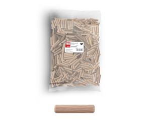 TOX taco de madera Boltfix wood XL 6x30 mm, unión fiable de piezas de madera con sujeción perfecta, adecuado para muebles y perfiles angulares, 1000 piezas en paquete a granel, 015600101