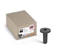TOX tacos insonorizantes con collar Sonic KB 14/50, tacos insonorizantes con revestimiento de goma, para subestructuras y construcciones insonorizantes, 50 unidades por caja, 018100142