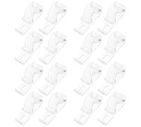 TOYANDONA 16 Piezas Clip en P para Cordón de Cortina, Retenedor de Cadena Pom