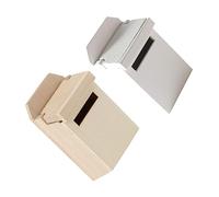 TOYANDONA 2 Piezas Mini Buzón Soporte De Pared para Buzones Buzón Decorativo para Interior Buzón De Mesa Buzón De Escritorio Pequeño Mini Juguetes Madera Montado En La Pared Decoraciones