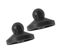 TOYANDONA 2 Piezas Sombrero para Sombrilla de Jardín Negro de Plástico Diseño Elegante y Fácil Instalación para Uso en Exteriores y Patios, Accesorio Funcional para Sombrillas y Parasoles