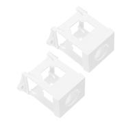 TOYANDONA 2 Piezas Soporte para Pulsador y Plástico Montaje en Carril Din | Adaptador para Panel y Cuadro Plc, Soporte Estable y Compacto, Compatible Pilotos y Potenciómetros